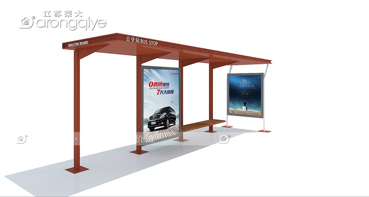 仿古公交站臺候車亭