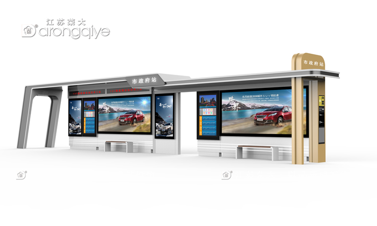 仿古公交車候車亭廠家注重整體呈現(xiàn)效果