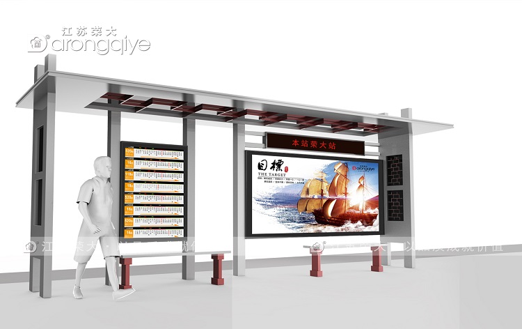 不銹鋼候車亭,現代城市公共交通的美學詮釋與實用典范