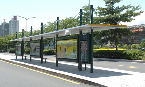 公交車候車亭有哪些結(jié)構(gòu)組成?配圖一
