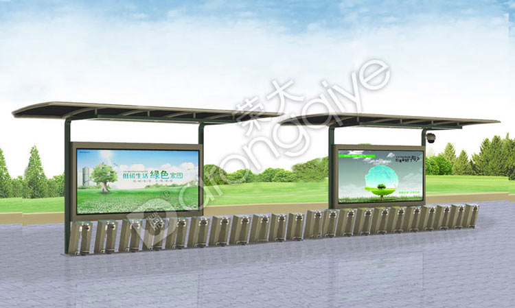 公共自行車棚,公共自行車亭