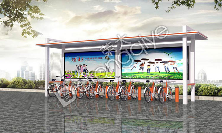 公共自行車棚,公共自行車亭