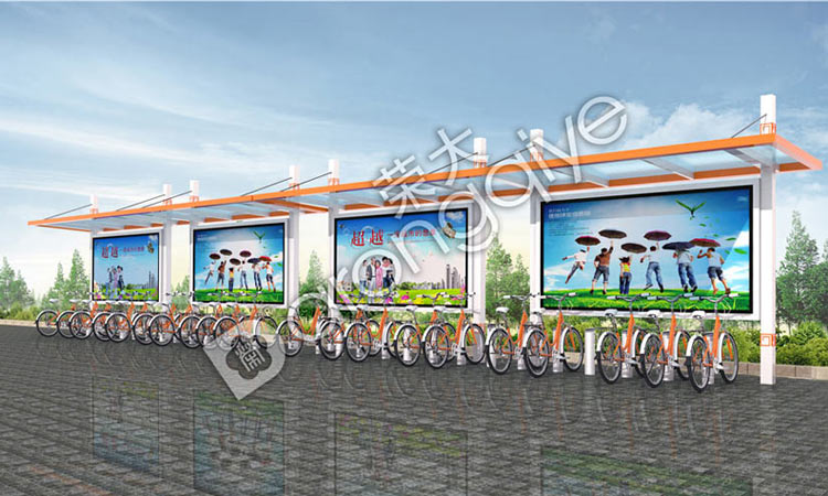 公共自行車棚,公共自行車亭