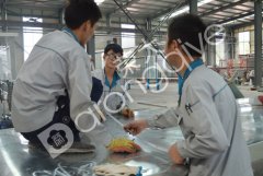 江蘇榮大為遼寧候車亭生產加班加點,精益求精