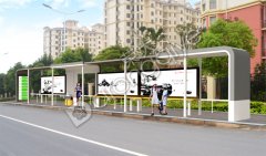 追逐公交站臺第一縷陽光