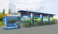 公共自行車棚效果圖設計特點分析