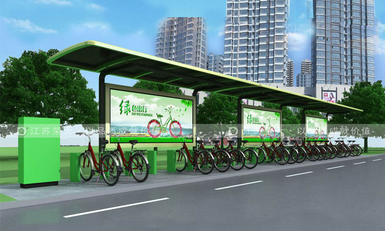公共自行車棚,鍍鋅板公共自行車棚